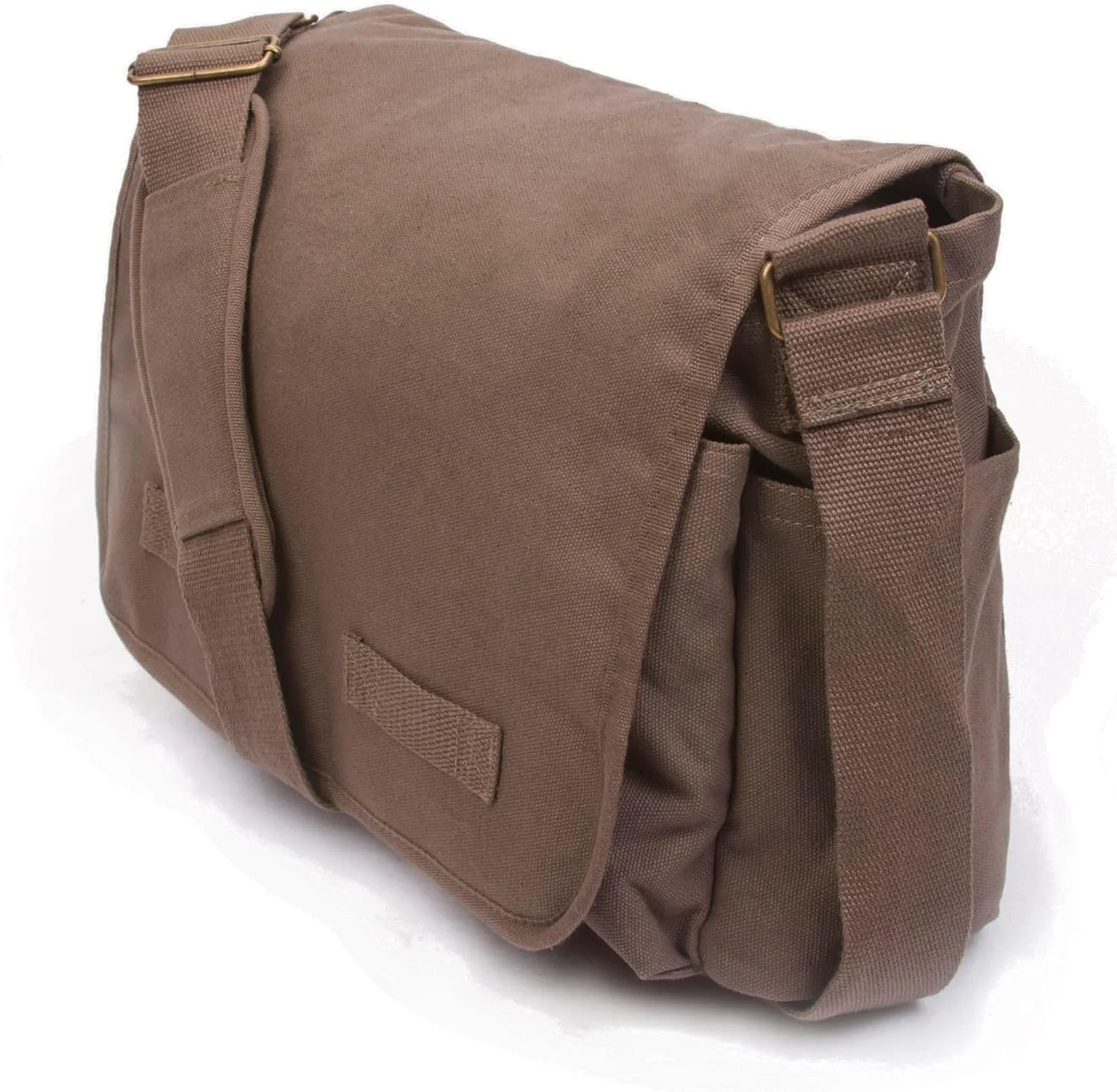 Classic Vintage Messenger Bag - Original Heavyweight Cotton Canvas Shoulder Bag with Upgraded Features