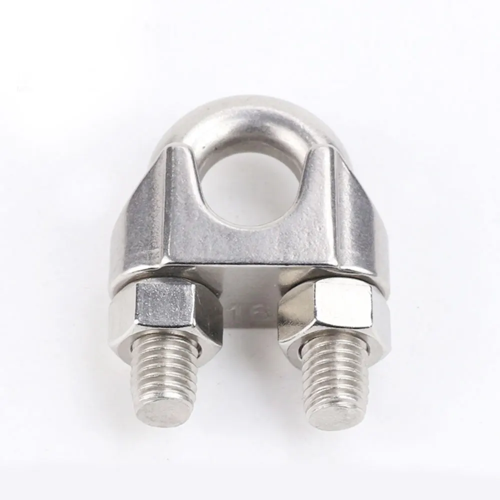 Din741 304 316 stainless steel wire rope clip clamp for wire rope and cable