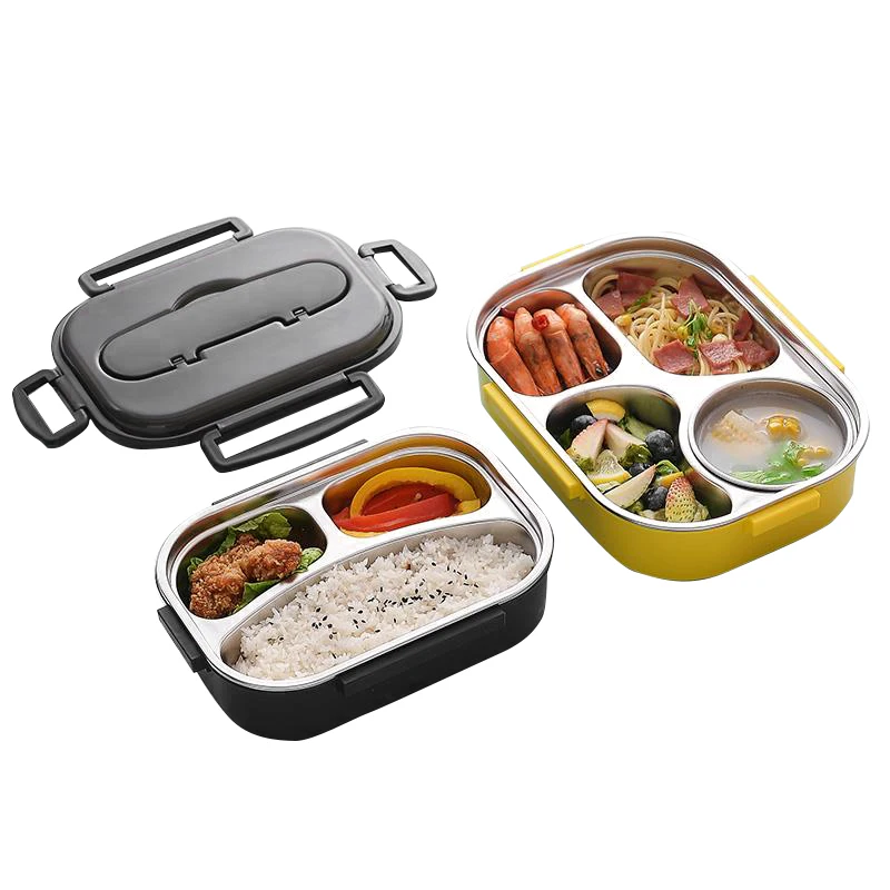 Customize Logo 3 compartment food container of lunch box bento from Factory supply