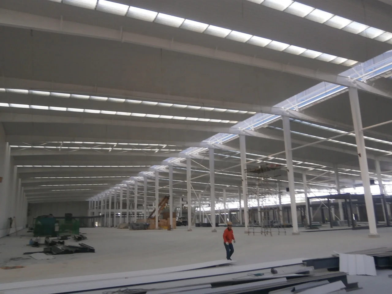 prefab house construction steel structure workshop building with fireproof panel