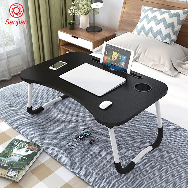 Folding stand food customized cartoon pattern portable laptop desk bed use study foldable computer table desk