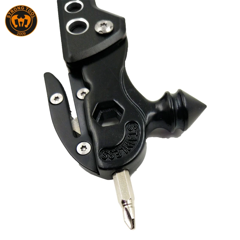 China Multi Tool Hammer White Survival Multifunctional Emergency Hammer for Outdoor Camping Cutting Stainless Steel