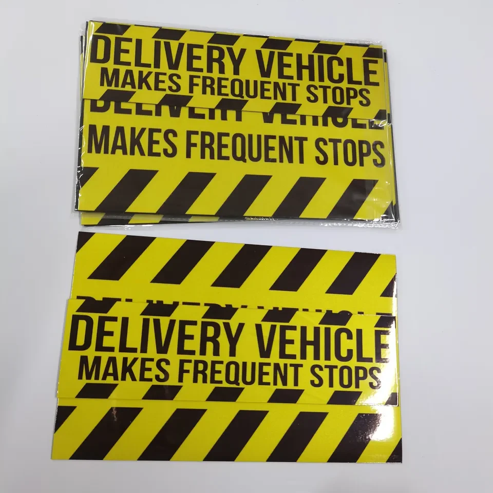 High quality Die Cut Magnetic Car Door Magnet Sticker Advertising Signs Decoration