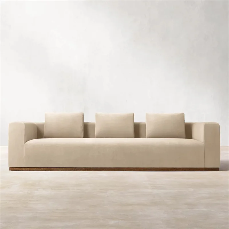 High quality customized oak fabric living room furniture sets nordic sofa set furniture modular sectional sofa