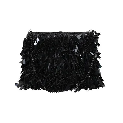 
2021 Pillow Shape Tassel Evening Bag Fashion Sequin Female Handbag Party Women Handbags Evening for Ladies 