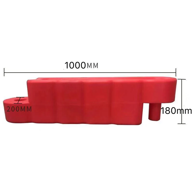Factory direct rubber water-stop barrier plastic road barrier plastic traffic barrier