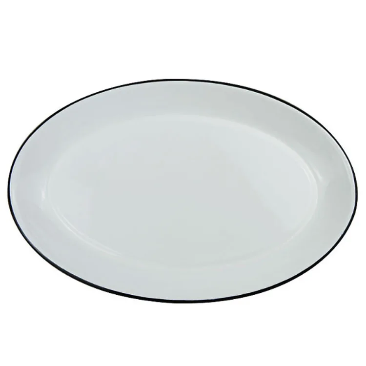 Hot-selling circular enameled dishes of different sizes