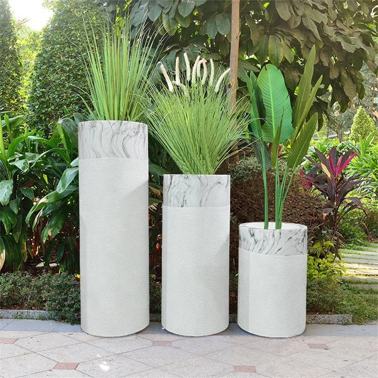 Planters Plant Pots Flower Pots Decorative Marble Sandstone Outdoor Large Size Used with Green Plant Garden Accessories