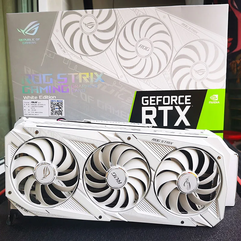 New Geforce Asu s Nvida RTX 3090 3080 3070 3060 TI ROG STRIX TUF gaming oc dual RTX 24 10 8 gb black white graphics video card i