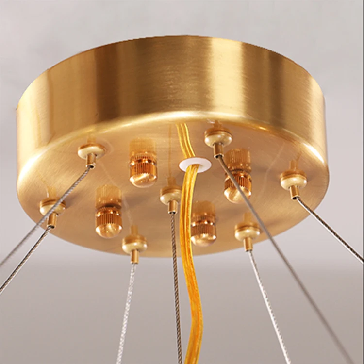 Handmade Luxury Chandelier Lighting Modern Decorative Copper Lighting Fixture Chandelier For Living Room