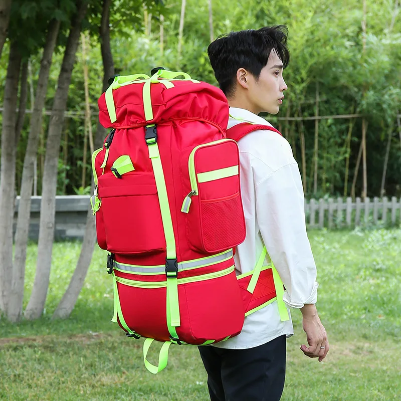Night Reflective Design Emergency Medical Bag Tactical Trauma First Aid Kit Tactical Bag Hunting Hiking Medical Backpack