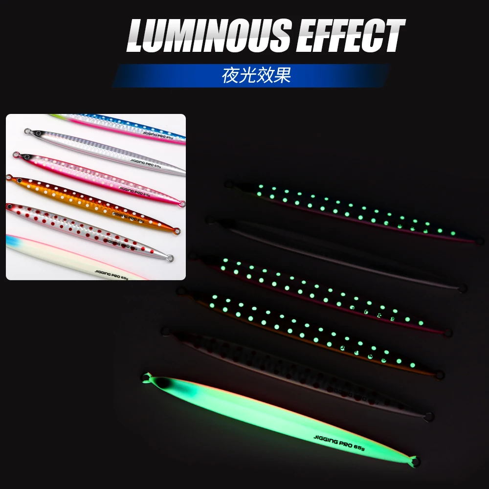 Jigging pro Lgng Slim Casting Jig Lure 65g 85g Deep Sea Jigging Lure Metal For Amberjack Hard Fishing Lure Pesca