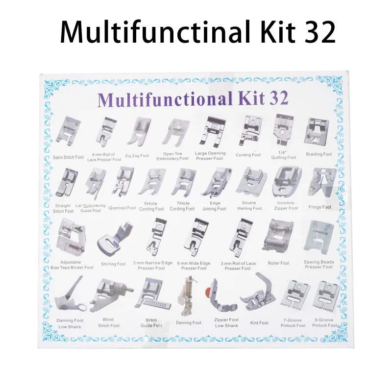 Singer Household multifunctional sewing machine presser foot 32 Piece kit Set Sewing machine parts apparel accessories