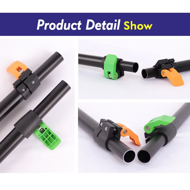 Aluminum Telescopic Flip Lock Support Cleaning Pole