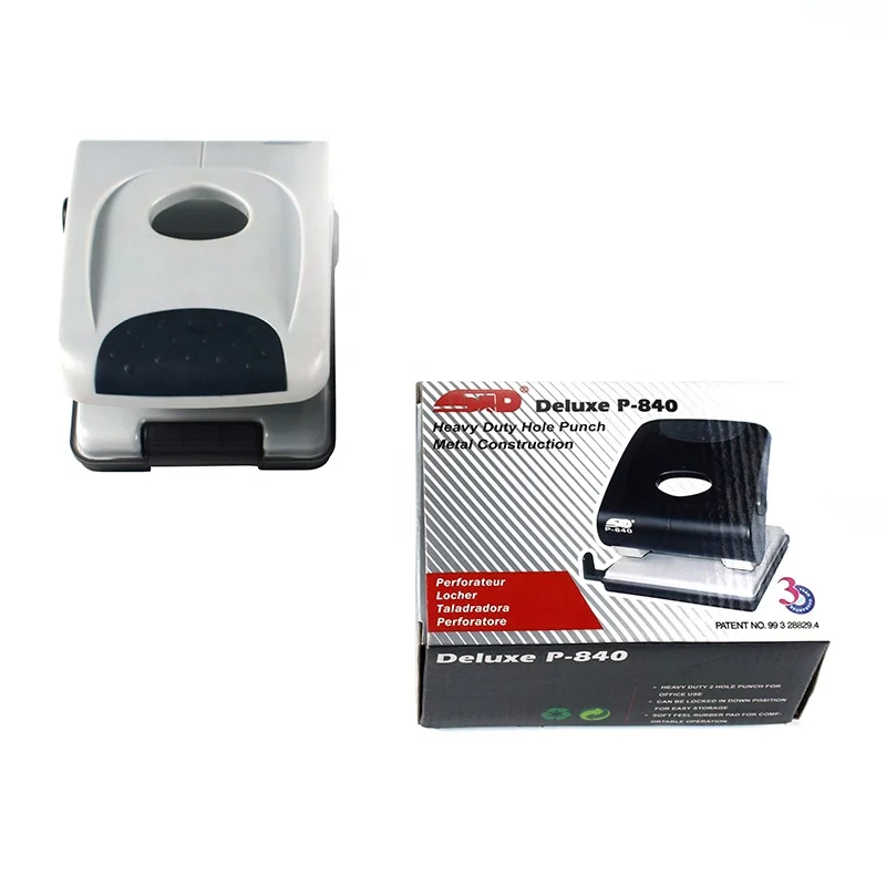 P-840 Professional Factory Promotional Metal 40 Sheets 2 Holes Puncher Heavy Duty 2 Hole Punch