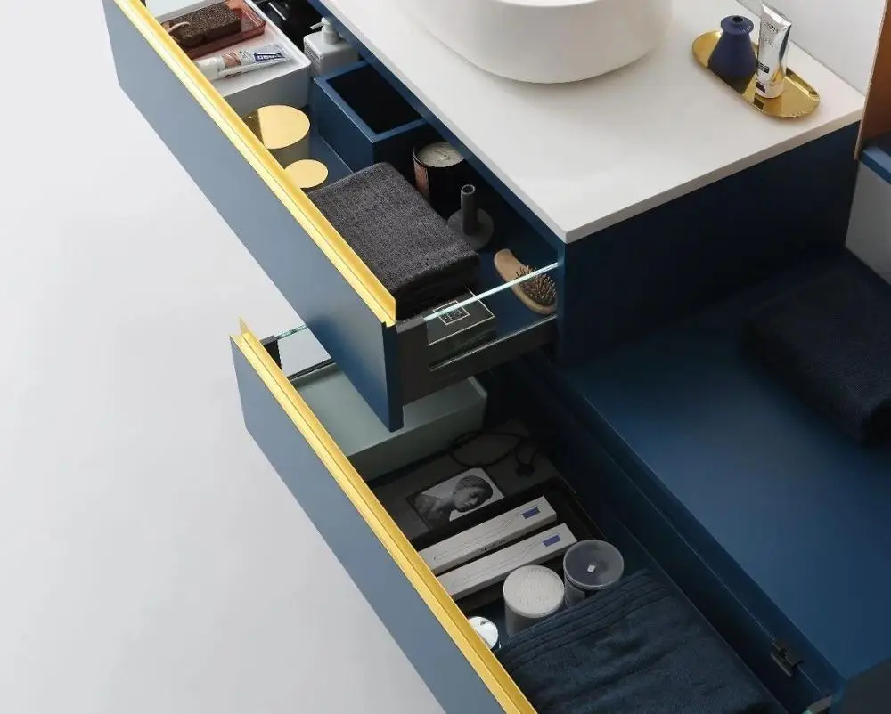 
illuminated mirror bathroom cabinet hotel bath vanity low factory sale low price hotel project bathroom furniture 