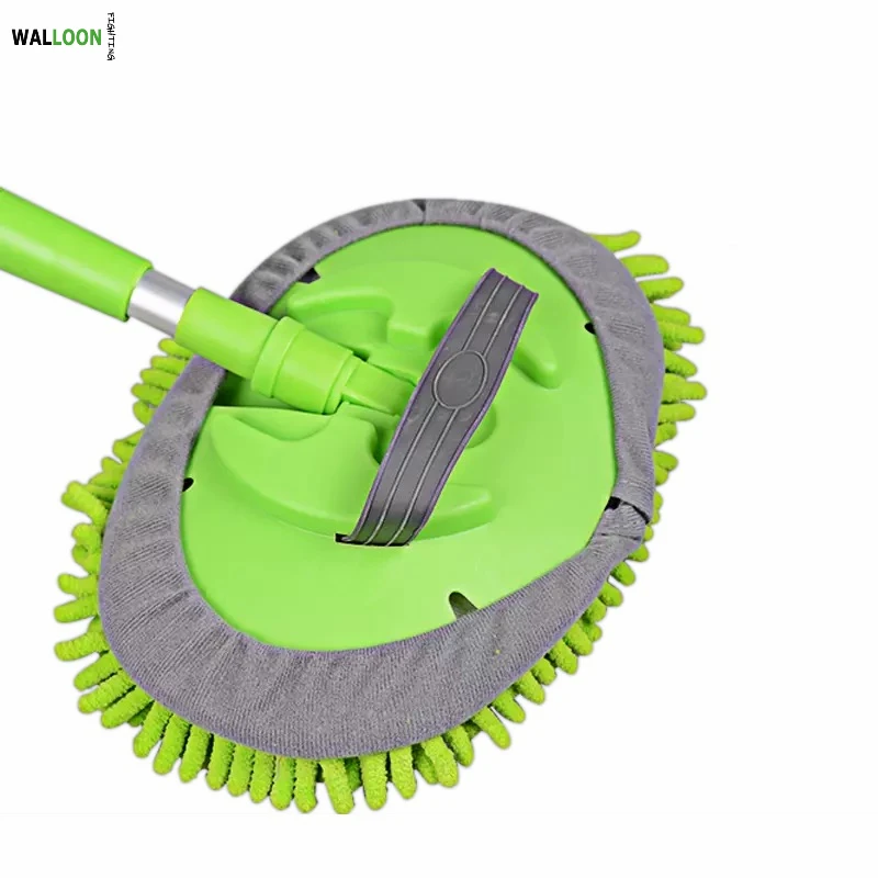 Telescopic Adjustable Rotating Chenille Extendable Chenille car wash brush rotating car duster cleaning mop