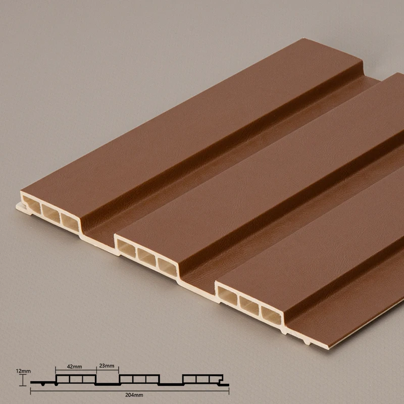 Aveeno 3D Embossed Indoor Decoration WPC Wood Grain Roof Panel Laminated Ceiling Board For Interior Construction