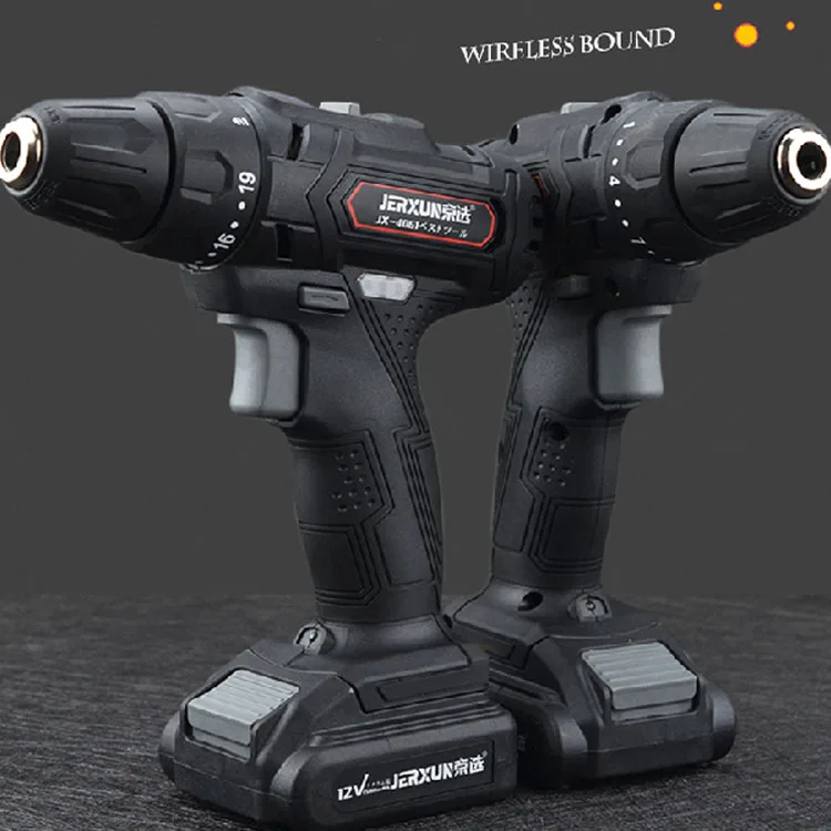 Cordless Impact Electric Drill Set Portable Hardware Power Tools 12v Power Drills Metal and Concrete Power Tools