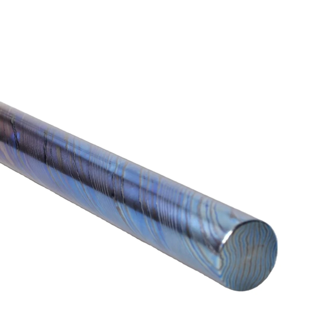 SML Custom Timascus Mokuti Titanium Damascus Rods and bar