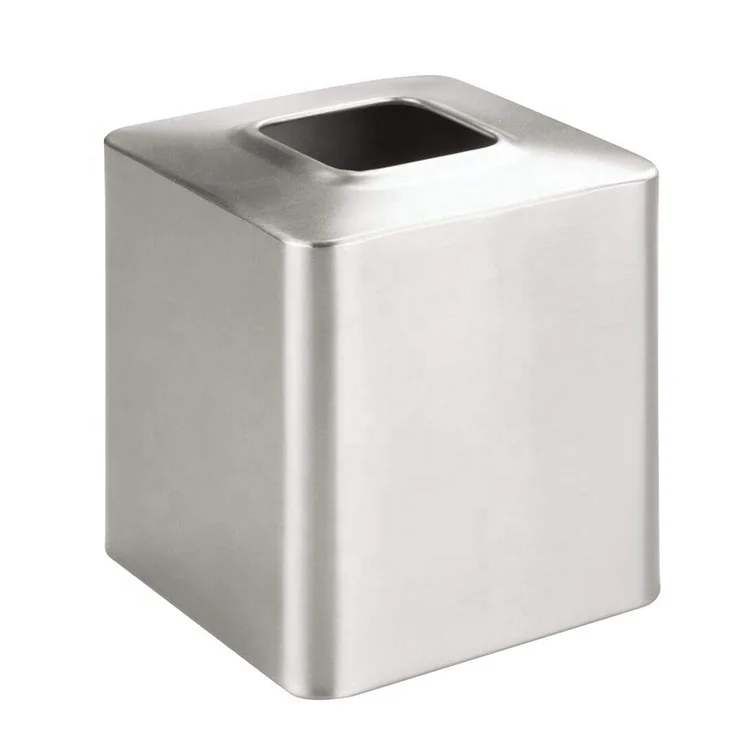 Multifunction Tissue Box Cover Square Metal Desks and Tables Decor Tissue Box