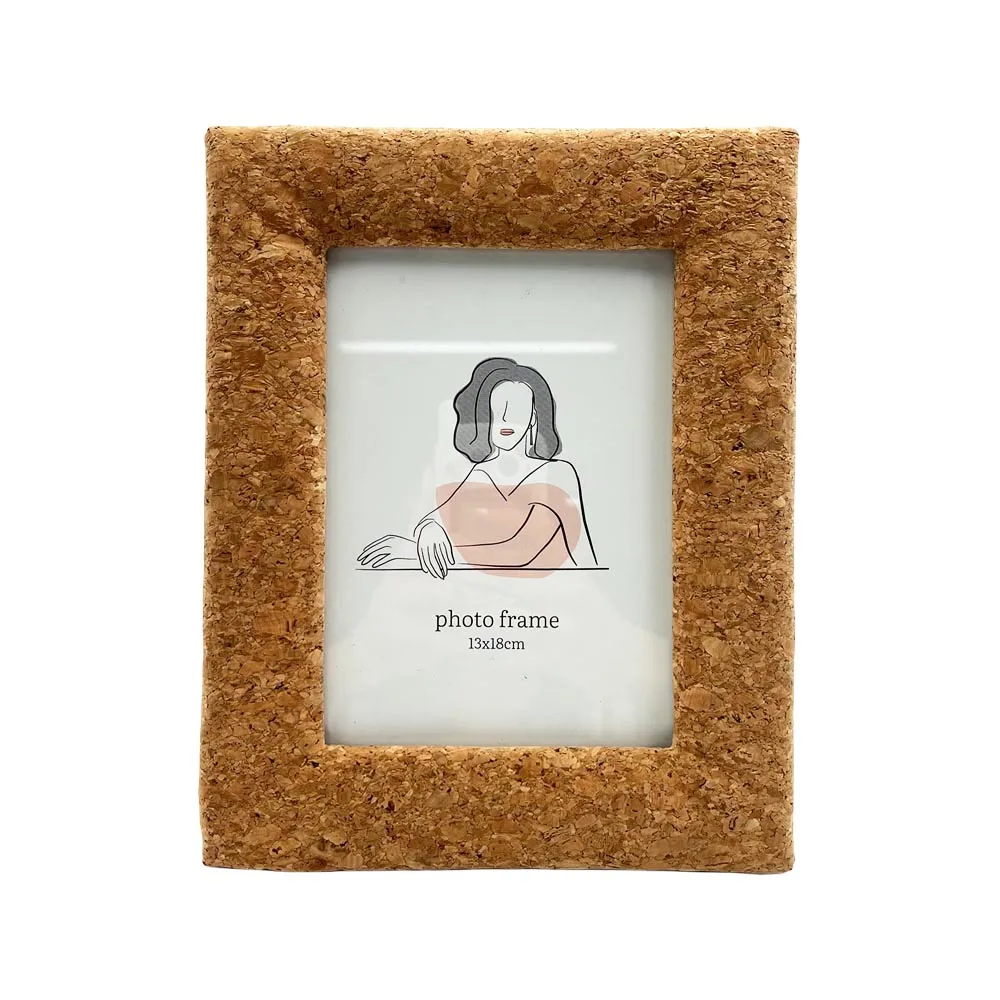 Wholesale Customized Wood Color Design Soft Fabric Velvet PU Wood Photo Picture Frame for Gift Tabletop Home Decorative