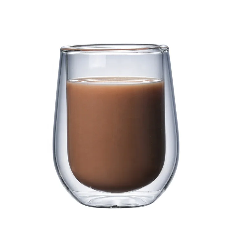 
 Горячая Распродажа Amazon, стеклянная чашка с двойными стенками, небьющаяся двухслойная чайная чашка для кофе   (1600079934053)