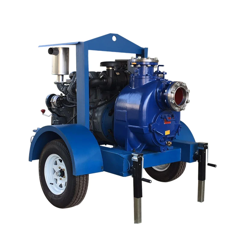 6 inch High Suction Lift Diesel Engine Dewatering Pump With Vacuum System