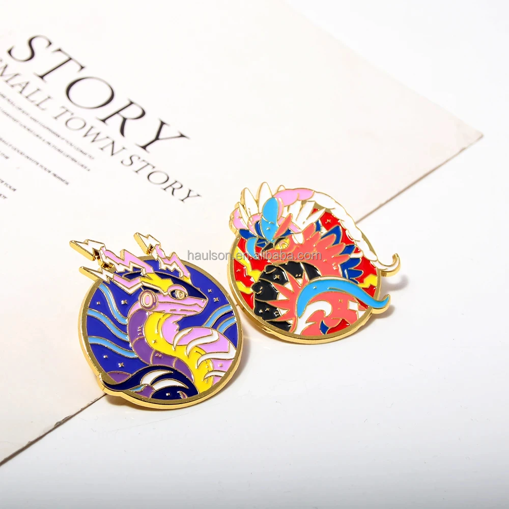 Cartoon Enamel Pin Pocket Monster Character Design Metal Badge Plated Alloy Medal Clothing Accessories for Anime Fans
