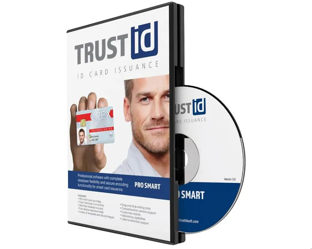 Умное программное обеспечение Trust ID Pro для дизайна карт