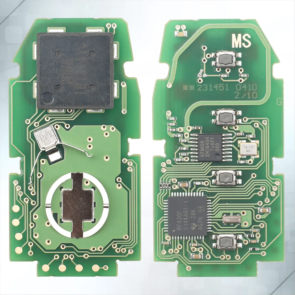 MS 3+1Buttons Smart Car Remote Key 0410 Board Avalon FCID HYQ14FBE 312-314MHZ for TOYOTA Camry 2018-2019 Vehicle Blank Fob