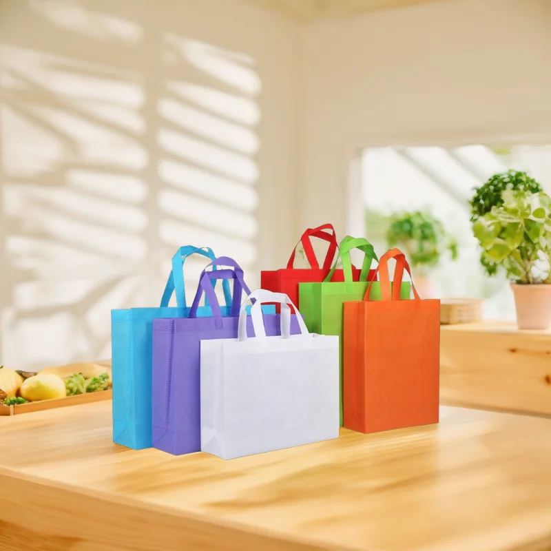 Компостируемая 100% Нетканая сумка для покупок биоразлагаемые пакеты продуктов в супермаркете из волокна зеина и полилатической кислоты на заказ