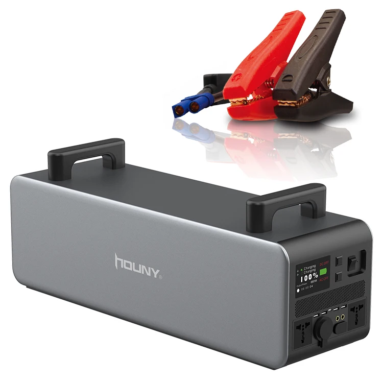 Houny 2000W portable battery charger multifunction solar power bank station 24V emergency car jump starter 12V for motorcycle