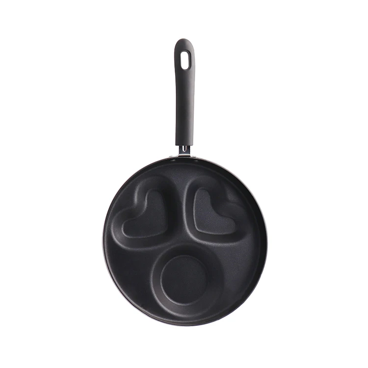 High quality heart shape mini breakfast non-stick pancake egg frying pan