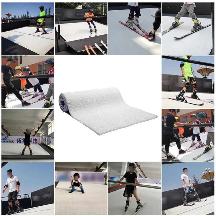 Eco-friendly engineering plastic summer artificial snow sport surface dry ski slope