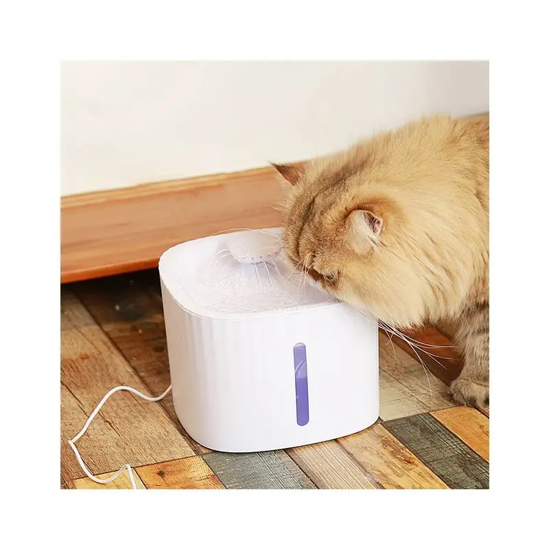 Automatic Cat Drinking Water Fountain Dog Pet Water Dispenser Animal Supplies with LED light