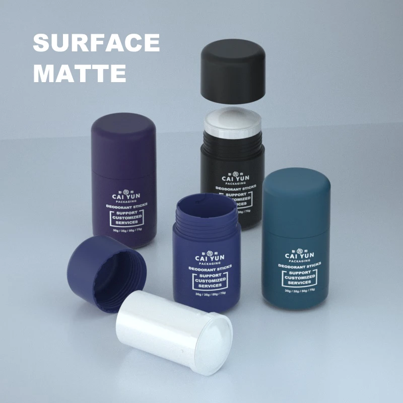 30ml 50ml  refillable stock deodorant containers for women and men body cream empty deodorant container stick 75g