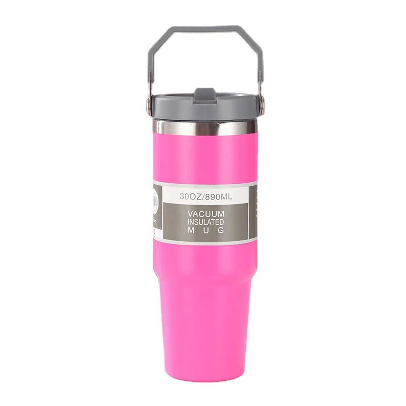 Hot Selling Large Capacity Tumbler Mugs Gym Sports Thermos Cup with Straw Water Bottles for Travel
