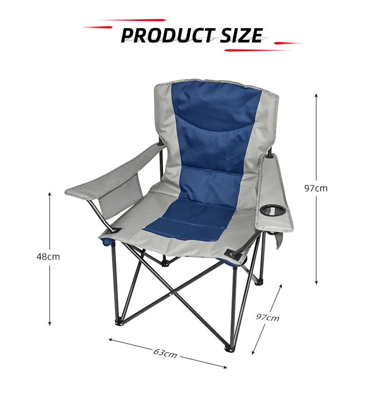 Custom Wholesale Lightweight Fabric Beach Fishing Collapsible Outdoor Folding Compact Fold Up Camping Chair