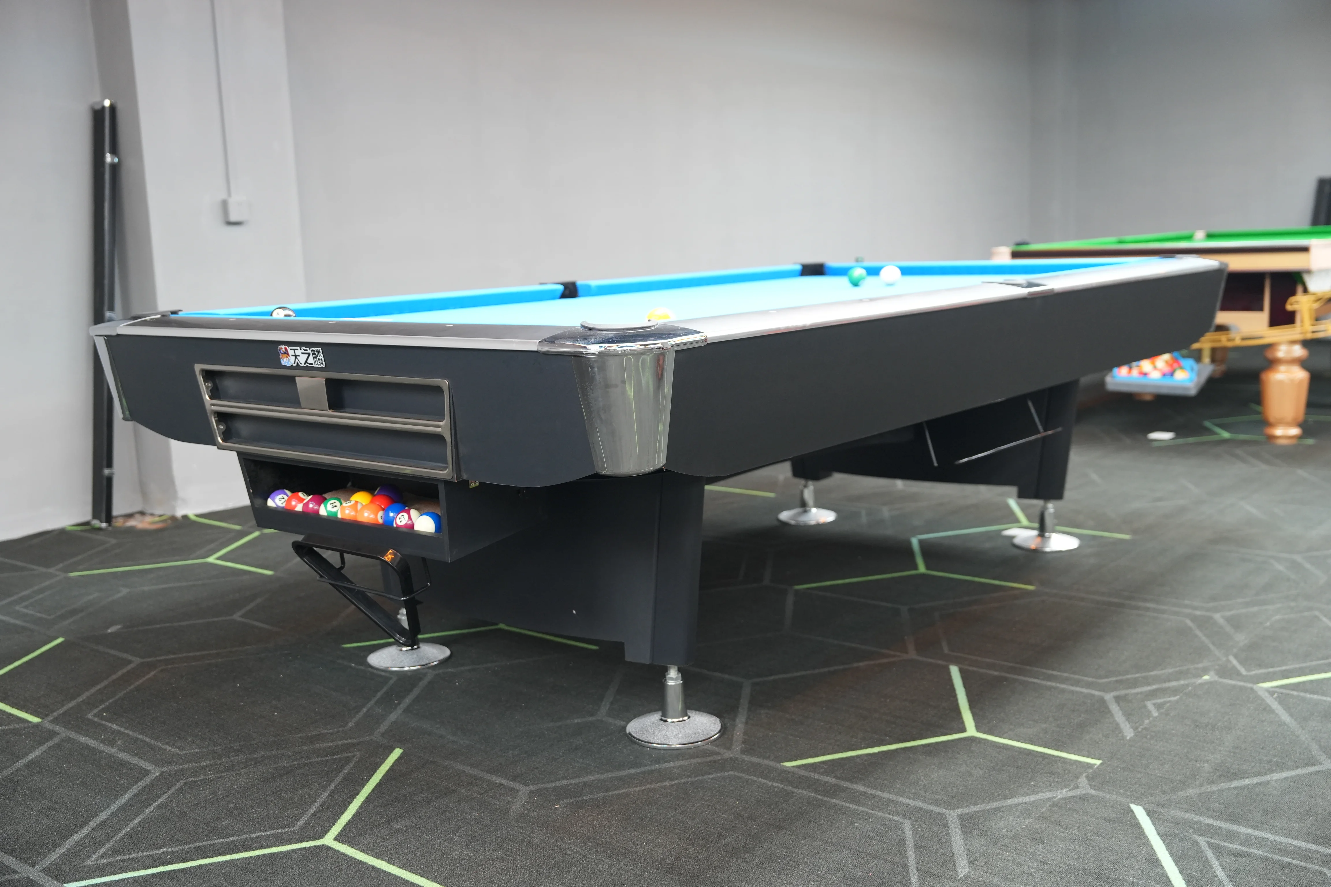 Superior 9ft Indoor Sports Pool Table Natural Slate Billiard Table at Wholesale Price Snooker & Billiard Tables