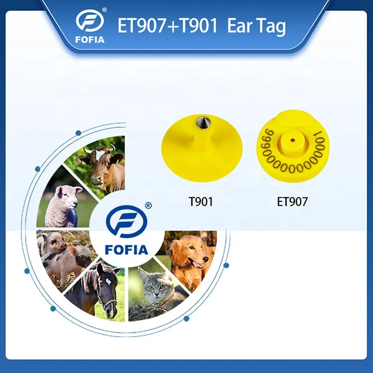 Long Range animal ear tag in pack animal ear tag insect usda approved animal ear tag with nfc