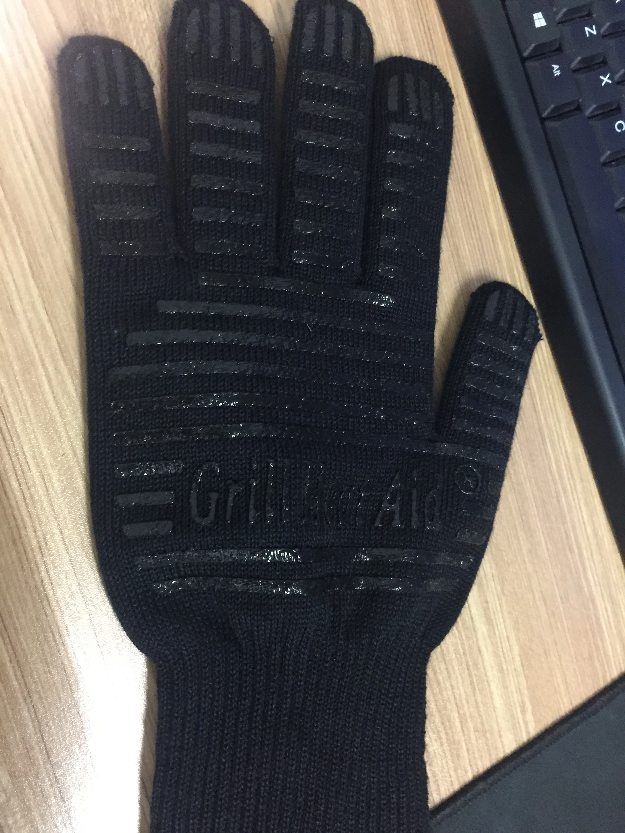 Индивидуальные Арамидные газовые рукавицы для барбекю, высокая термостойкость для гриля, барбекю, приготовления выпечки