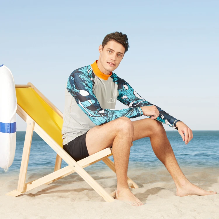 custom men long sleeve rash guard uv upf 50+ surfing compression shirt mma bjj rashguards