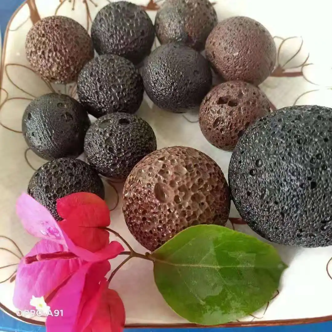 Натуральный лавовый каменный шар вулканический для барбекю/ароматерапии/спа