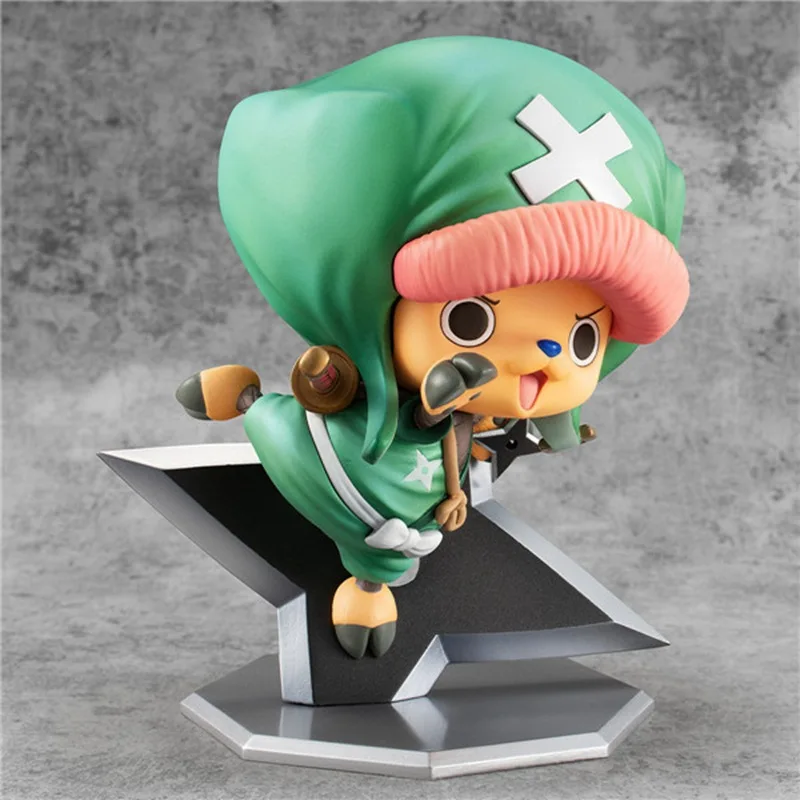 10cm Anime Figure One Pieced PVC Action Figure Kimono Ninja Tony Tony Chopper Collection Model Dolls Kid Gift Toys Decoration