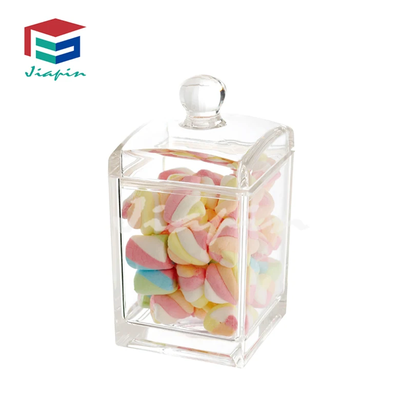 
Elegant Acrylic Candy box with lid acrylic store container for wholesale 