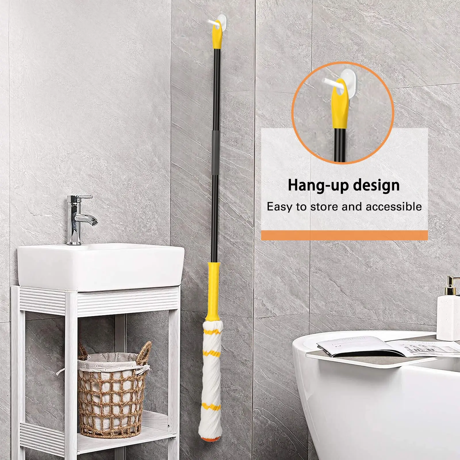 Microfiber Floor Mop Easy Twist Mop Microfiber Twist Mop for Kitchen Hardwood Restaurant Bathroom