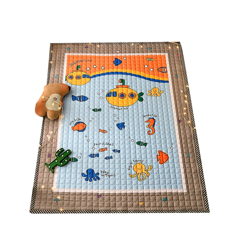Экологически чистый милый мягкий коврик для ползания для ребенка