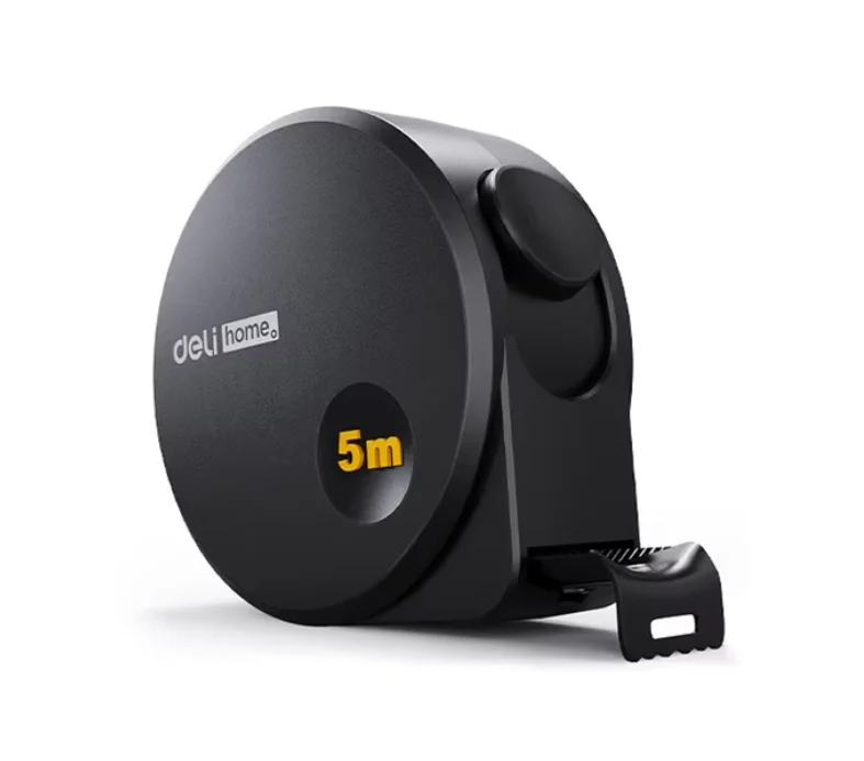 Deli HT8316 Multifunctional Portable Body Measuring Tape 1 Pc 3/5M Black Steel Metric Stainless Household Woodworking Tools