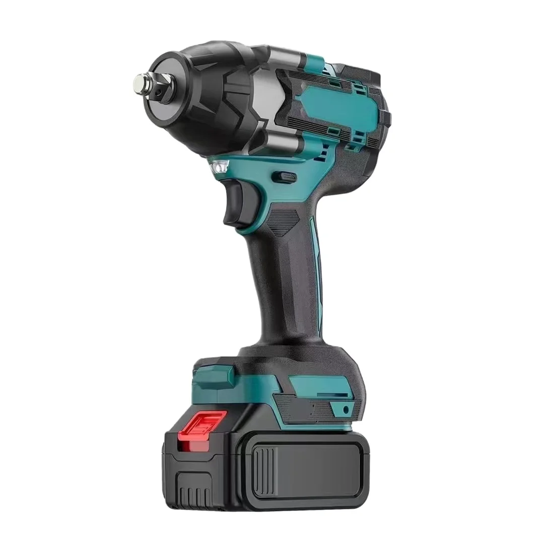 Hot Selling Power Tools 21v Rechargeable Lithium Battery Brushless Motor 1000 1500 Torque Inch Electric Cordless Impact Wrench